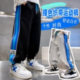 Штаны для мальчиков, осеннее термобелье для отдыха, детские повседневные брюки, осенние, подходит для подростков, коллекция 2022