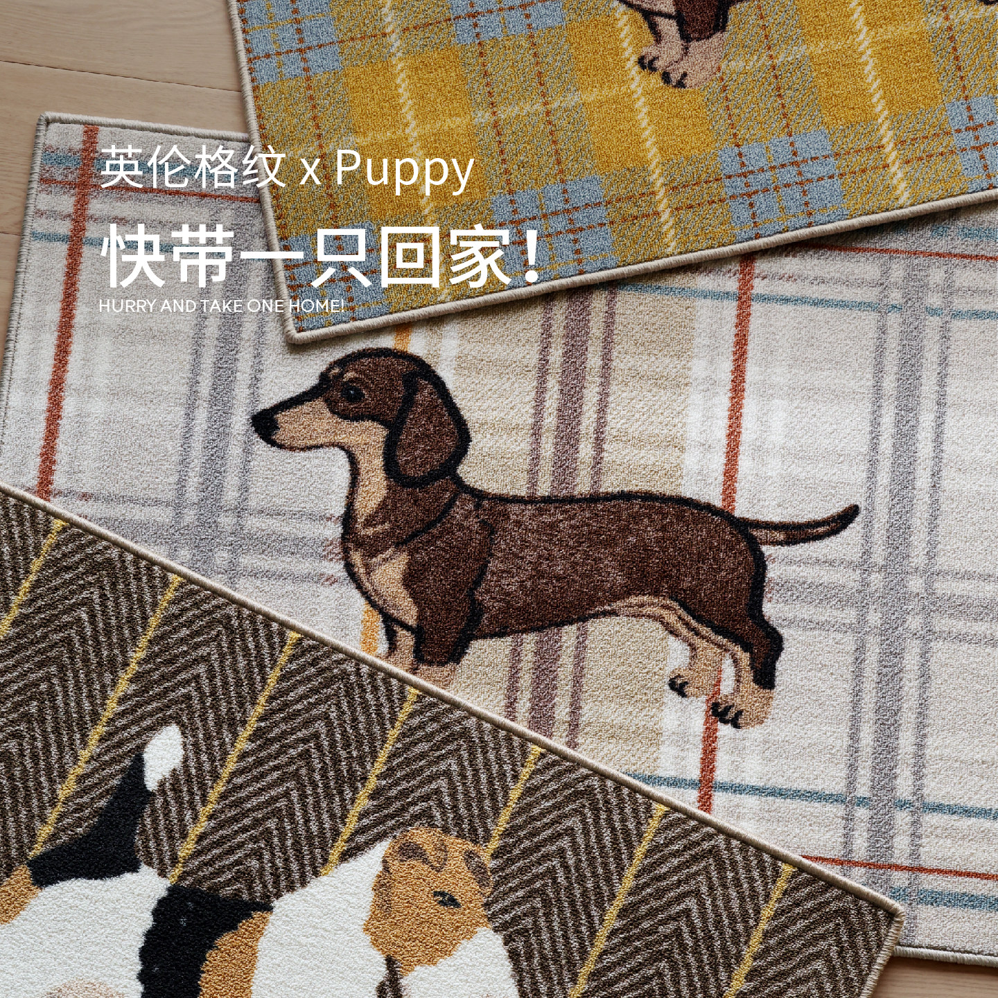 赛波斯腊肠小狗中古风入户门地垫玄关高级感防滑耐脏进门垫老钱风,淘宝优惠券,粉丝福利购,淘宝优惠卷