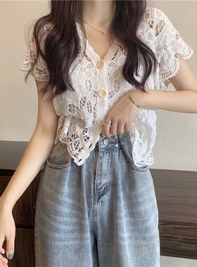 夏季韩版女性披肩镂空