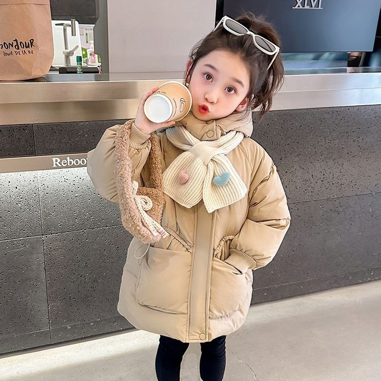女童洋气甜美加厚保暖连帽棉服外套2025冬季新款PZ040昭,淘宝优惠券,粉丝福利购,淘宝优惠卷