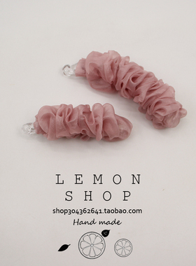 韩式褶皱布艺法式香蕉夹女扎高马尾夹子发量少扭扭夹盘发竖夹发卡