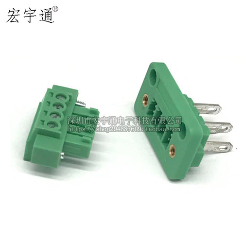 插拔式穿墙接线端子KF2EDGWB-3.81 2P 3 4 5 6 7 8 9-16P 15EDGWB - 图2