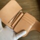 Red moon style men's vegetable tanned cowhide short cloth wallet