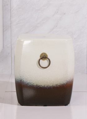 新石器时代石纹鼓凳瓷凳陶瓷绣墩鼓墩换鞋凳琴凳家居摆件布场瓷器