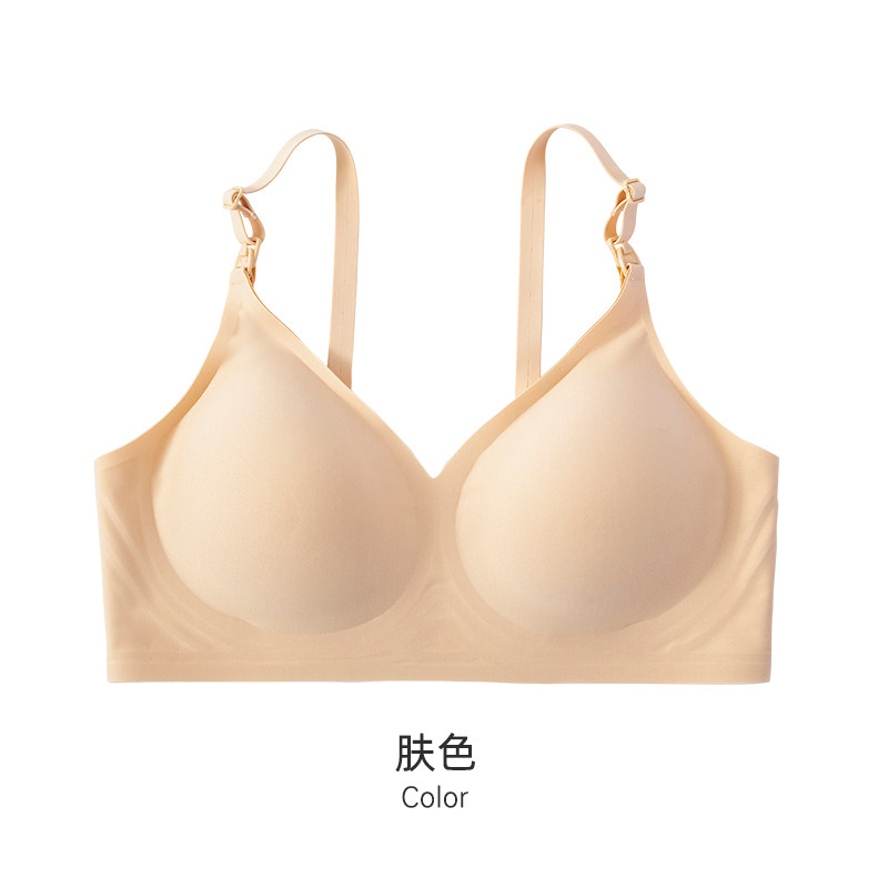 哺乳孕期无痕防下垂喂奶睡觉文胸 浪莎霓裳哺乳文胸