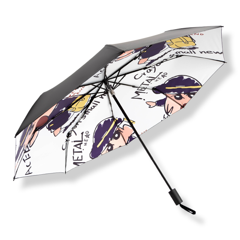 个性卡通太阳伞防晒防紫外线遮阳伞雨伞女折叠晴雨两用自动伞学生-图2