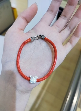 纯银福字卡通生肖小众简约款手链