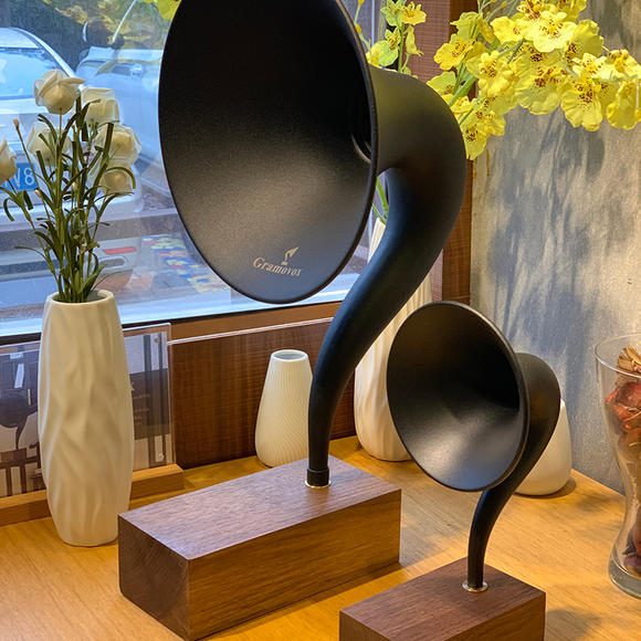 Gramovox Gramophone格莱美蓝牙音箱 胡桃木复古留声机号角大喇叭 - 图2