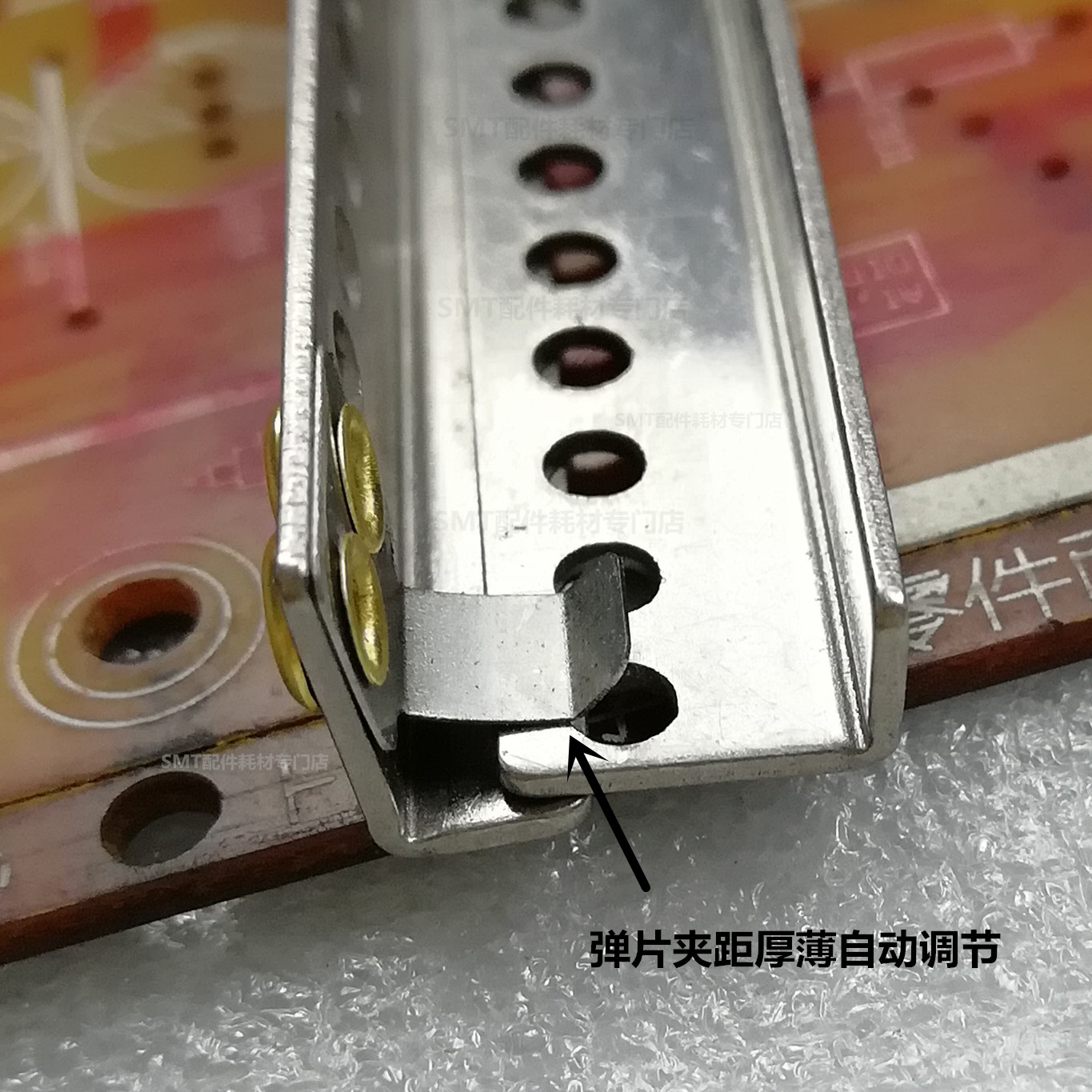 波峰焊PCB板挡锡条过炉钛合金夹具防焊条载具档锡条带弹片现货-图2