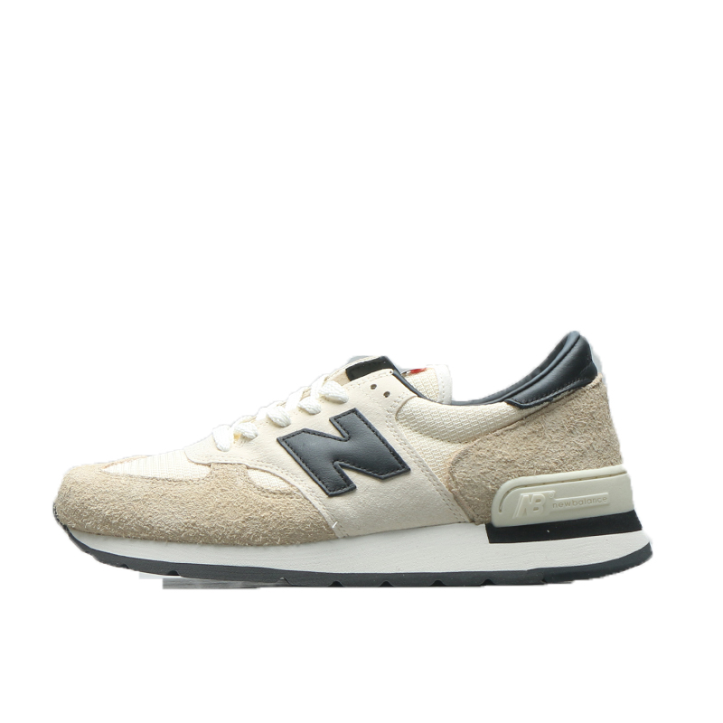 烽火 NEW BALANCE 美产NB990v1 白卡其男女休闲跑步鞋 M990AD1 - 图3