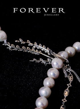 轻奢麦穗淡水珍珠女神项链颈链女