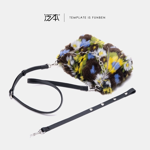 Демисезонная оригинальная дизайнерская мягкая модная цепь, сумка подмышку, в цветочек