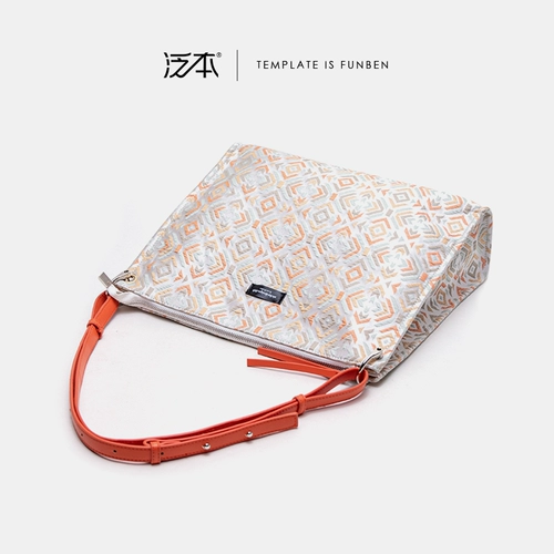 Оригинальная модная вместительная и большая сумка на одно плечо, с вышивкой