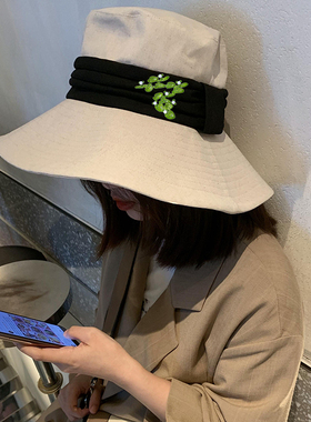 复古文艺植物清新绿叶服装胸针