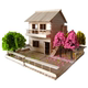Ice cream stick small building handmade materials creativity