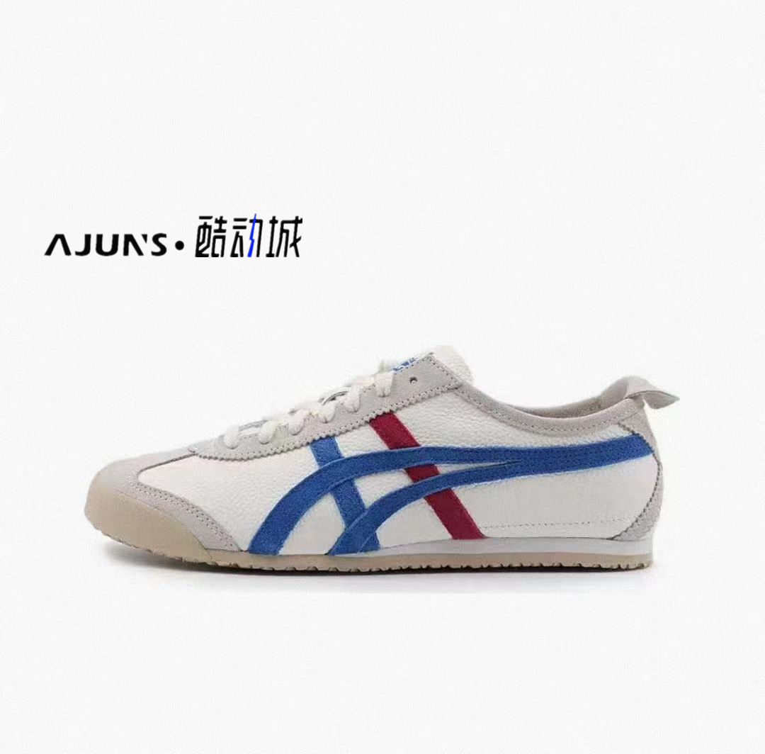 Onitsuka Tiger Mexico 66白蓝男女同款透气轻便耐磨1183B391-100 - 图0