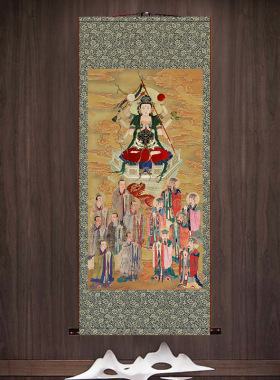 先天斗姆北斗七星画像卷轴画像挂画道场法事水陆南斗星君神像装裱