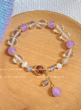 多彩缤纷小众串珠通勤手链女时尚轻奢气质百搭高级感韩国手饰