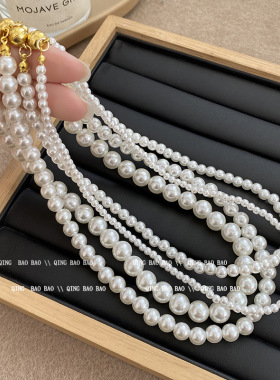 高级感轻奢珍珠锁骨链抖音代发爆款潮项链女义乌源头工厂一件代发