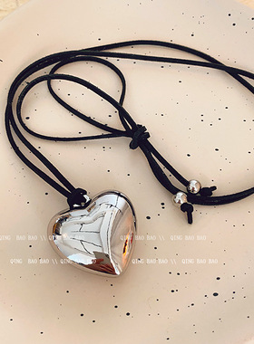 设计感长款爱心吊坠项链女2026新款爆款锁骨链气质高级感颈链项饰