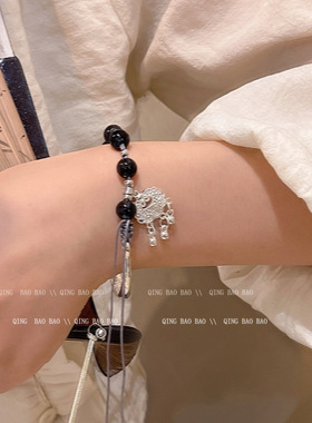 24年新款新中式平安锁手镯手链女时尚气质高级感小众小清新手饰品