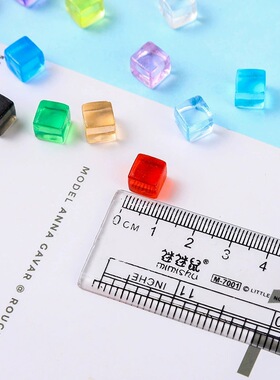 8mm亚克力塑料透明方块token桌游标记指示物Cube配件