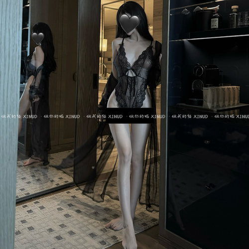 做你的猫：娇香小姨*性感蕾丝花边气质仙气睡衣高级感纯欲风睡裙 - 图0