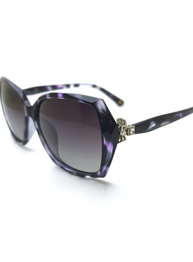 海伦凯勒简约大框黑色遮阳太阳镜