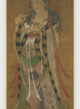 宋元古画微喷观音大士名画名画