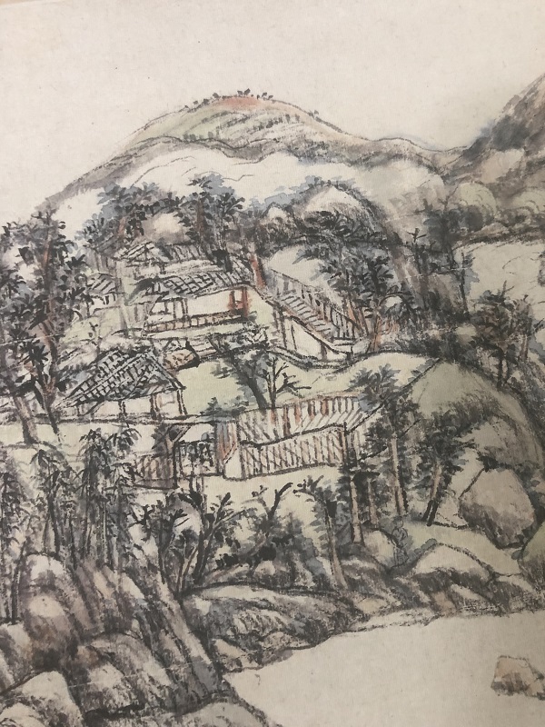 王原祁 辋川图 名家山水画仿古国画高清微喷复制装饰画临幕学习稿