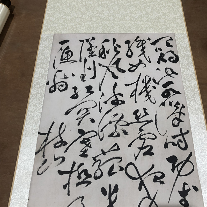 祝允明草书杜甫秋兴八首诗 古代书法复制品微喷仿古装饰字画临摹