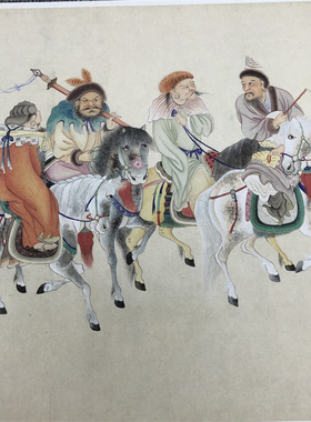 清朱宣初昭君出塞图复制装饰画