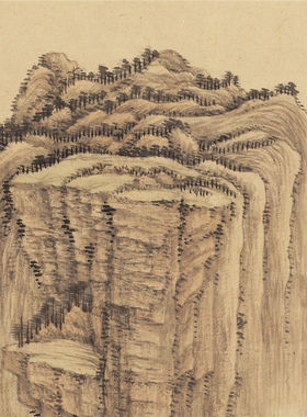 清 王翚 良常山馆图 仿古名家山水画国画高清微喷装饰画临摹学习