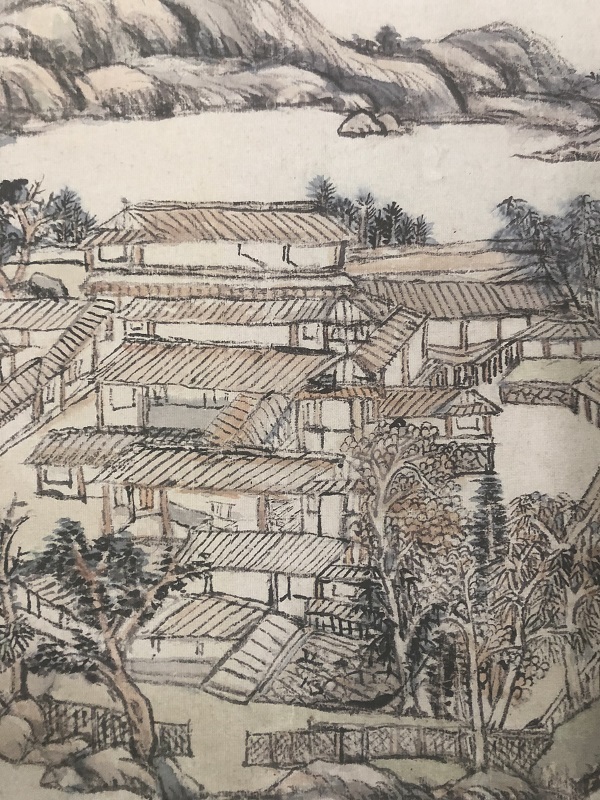 王原祁 辋川图 名家山水画仿古国画高清微喷复制装饰画临幕学习稿