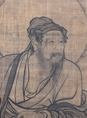 李公麟维摩居士像高清人物白描临摹彩色底稿维摩演教图微喷装饰画