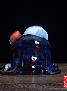 陶瓷雕刻生日礼品人像摆件寿星公