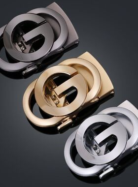 G字母合金扣头自动扣3.5