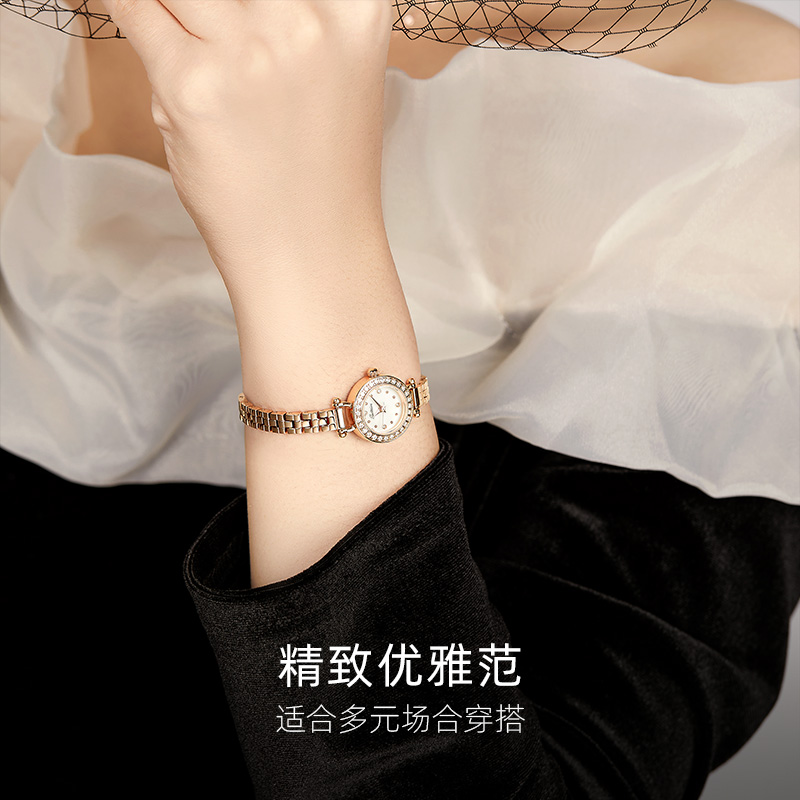 sotoiru圣缇斯美妆腕表手表女时尚百搭气质玫瑰金潮流小方糖2018