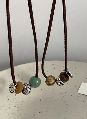 新中式复古禅意锁骨链