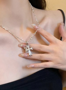 双十字长款情侣百搭项链