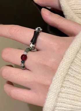 新中式国潮风竹串戒指