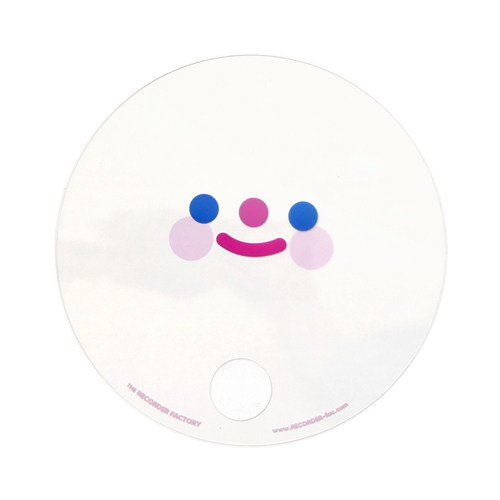 T R F韩国可爱笑脸透明扇子圆形手持小摇扇夏季清凉便携降温扇子 星果韩国 淘优券