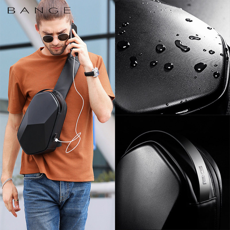 BANGE胸包男士单肩斜挎包硬壳多面体潮流男士包包2020新款包,淘宝优惠券,粉丝福利购,淘宝优惠卷