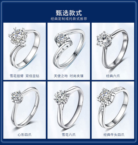 【培育】CVD人造钻石1克拉HPHT合成培育钻戒婚戒定制IGI证书NGTC - 图1
