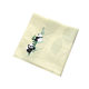 Pure cotton embroidered handkerchief, Chinese style gift for foreigners studying abroad, portable sweat-absorbent square scarf, giant panda
