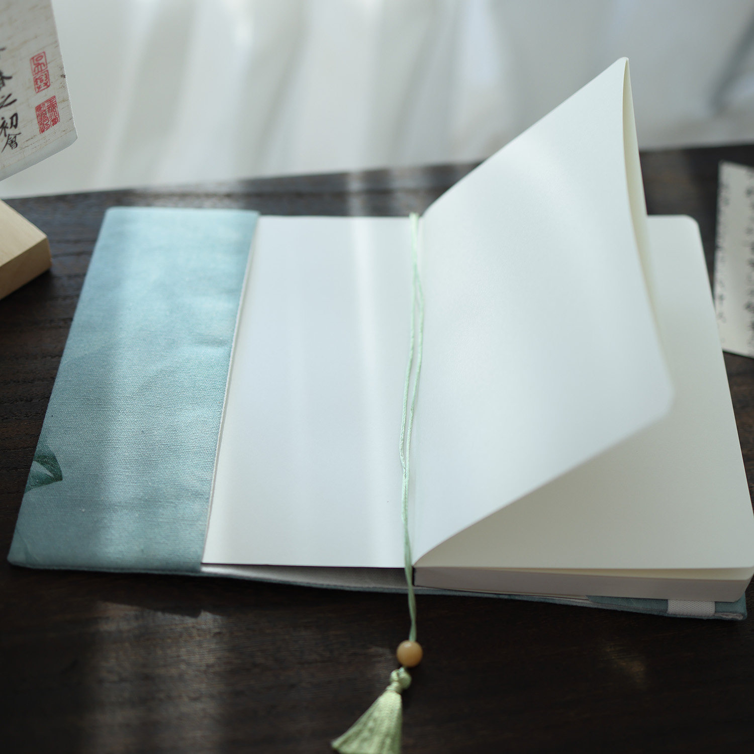 布书衣A5手账本国风礼物日记笔记本印花棉麻手工保护书套青韵蝶影,淘宝优惠券,粉丝福利购,淘宝优惠卷