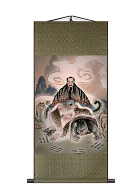 人祖伏羲画像挂画装饰画