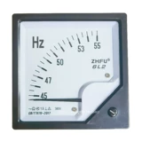 [6L2-50HZ指针式交流频率仪表45-55HZ380V/220V周波表发电机赫兹表]