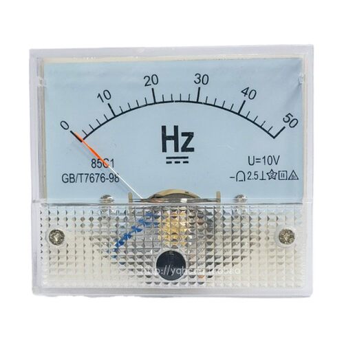 85C1-50HZ指针式变频器模拟量直流频率表DC12V 4-20mA赫磁表 - 图2