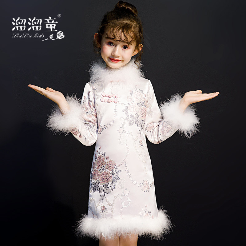 母女装中国风拜年服儿童唐装加厚装 溜溜童亲子装/亲子时装